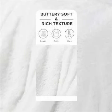 Bedsure Fuzzy Sherpa Faux Fur Twin Blanket White Cozy Gifts for Women Men, Soft Fleece Plush Warm Minky Thick Blanket Twin Size for Bed, Couch, Room Decor Dorm Essentials White Decor Gifts, 60x80