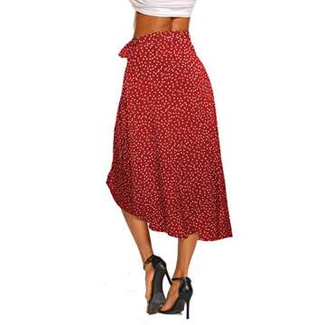Newchoice Boho A-Line Long Skirt with Side Tie