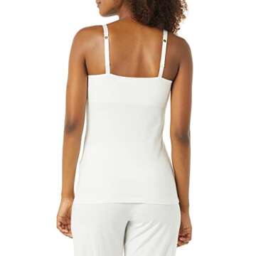 Amazon Essentials Women's Maternity Nursing Friendly Camisole, Pack of 2, Black/White, X-Large