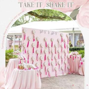 Lukmaa 50 Pcs 4 Inch Wedding Tambourine Bulk Gifts