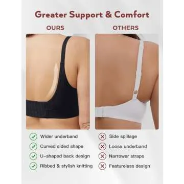 Comfortable Women's Maternity Nursing Bra Set - 3 Pack