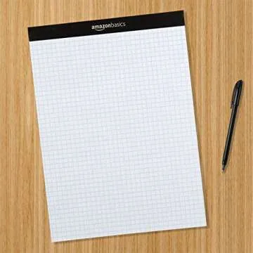 Amazon Basics Quad Ruled Graph Paper Pad 600 Count 6 Pack