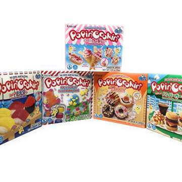 Popin’ Cookin Diy Candy Kit (8 Pack Varieties) - Tanoshii Bento, Ramen and Waffle, Cakes, Sushi and Donuts, Hamburger, and Kawaii Gummy Land in Fusion Select Gift Box