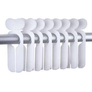 WILLBOND 20 Pack Closet Dividers for Hanging Clothes Clothing Size Clothing Rack Dividers Baby Closet Dividers Weekly Clothes Organizer with 1 Piece Marker Pen for Home Closet Cloth Store