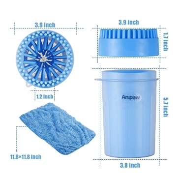 Anipaw Dog Paw Cleaner – 2-in-1 Portable Solution