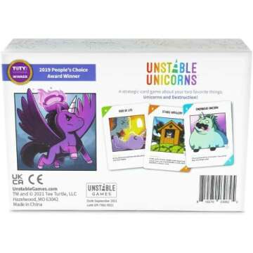 Unstable Unicorns Card Game for Teens & Adults
