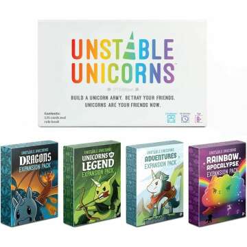 Unstable Unicorns Card Game for Teens & Adults