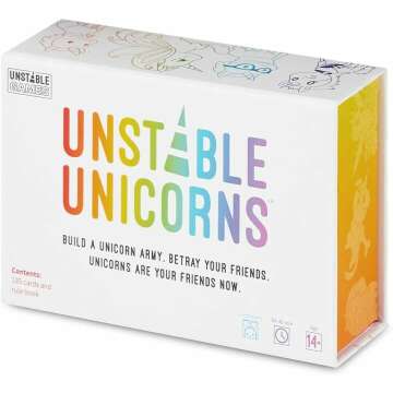 Unstable Unicorns Card Game for Teens & Adults