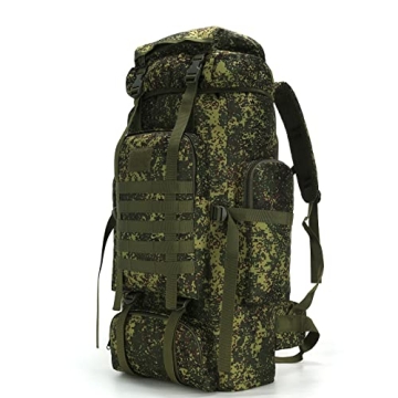 W WINTMING 70L Hiking Backpack Durable Comfort Camping Military Rucksack