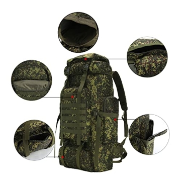 W WINTMING 70L Hiking Backpack Durable and Comfortable