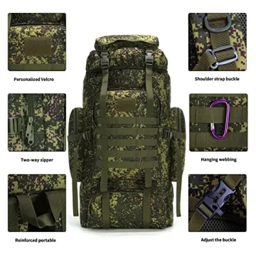 W WINTMING 70L Hiking Backpack Durable and Comfortable