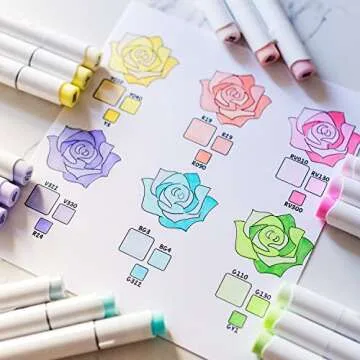 Ohuhu 48 Pastel Brush Markers for Artists and Coloring