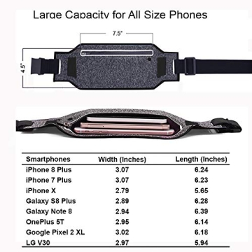 Super Slim Water Resistant Money Belt for Running & Travel