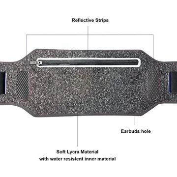 Super Slim Water Resistant Money Belt for Running & Travel