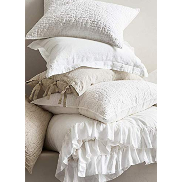 Premium 26x26 Euro Feather Down Pillow Inserts Set of 2