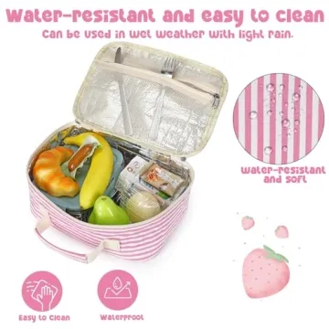 Bluboon Kids Insulated Lunch Bag for School