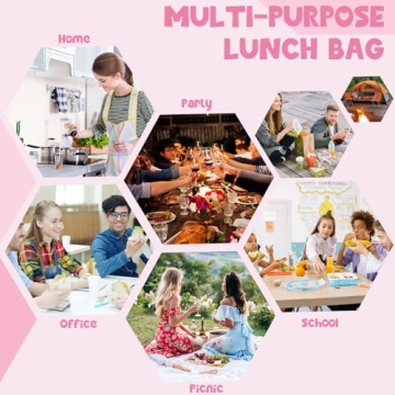 Bluboon Kids Insulated Lunch Bag for School