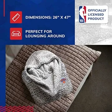 NBA Adult Plush Hooded Robe - New York Knicks - Cozy Style