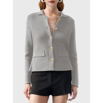 SuperPrity Women’s Lightweight Cardigan Blazer for Fall