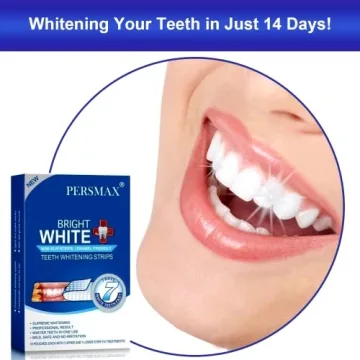 PERSMAX Non-Slip Teeth Whitening Strips for Sensitive Teeth