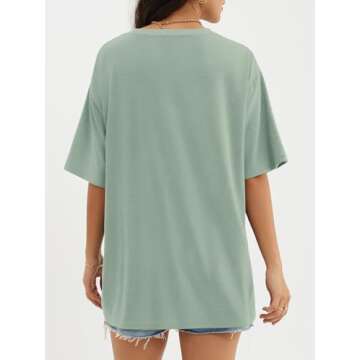 ATHMILE Oversized Women’s Summer T-Shirt Comfy Casual