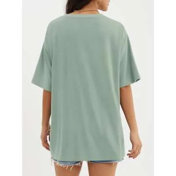 ATHMILE Oversized Women’s Summer T-Shirt Comfy Casual