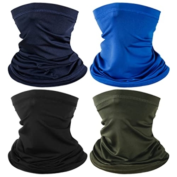 Stylish AZORINA 4 Pack Neck Gaiters for All Seasons