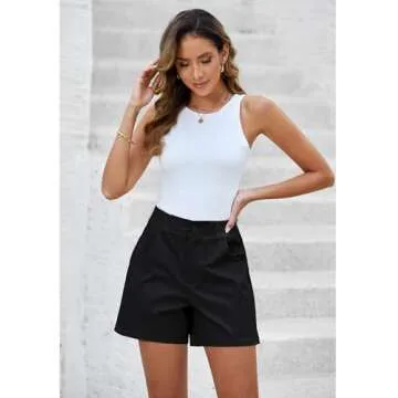 Luvamia Casual High Waisted Shorts for Women Summer