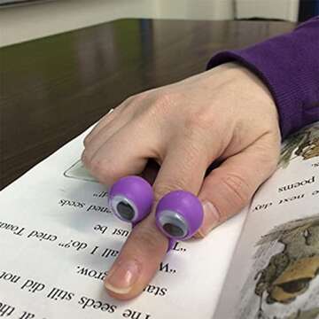 PPXMEEUDC Eye Finger Puppets Googly Eye Finger Puppets Wiggly Eyeball Finger Puppet Rings Eye Finger Toy Kids Party Favor Colors A Pack of 80