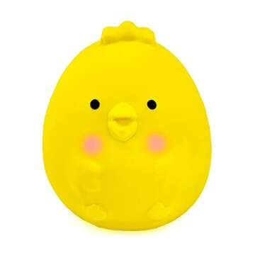 CHIWAVA 4PCS 2.4'' Squeak Latex Puppy Toy Funny Animal Sets Pet Interactive Play for Small Dog Assorted Color