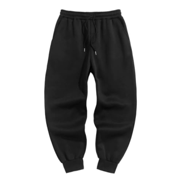 ZAFUL Men's Thermal Fleece Tapered Beam Feet Joggers - Stylish Comfort