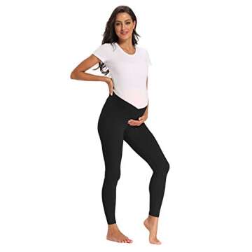 Foucome Women's Maternity Leggings - Soft & Supportive