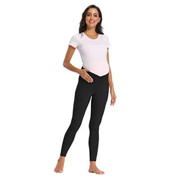 Foucome Women's Maternity Leggings - Soft & Supportive