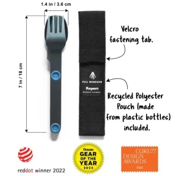 Compact Magnetic Camping Cutlery Set for Travelers