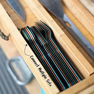 Compact Magnetic Camping Cutlery Set for Travelers