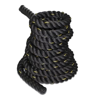 ZENY Exercise Battle Rope 1.5/2 Inch Diameter 30ft/40ft/50ft Length Poly Dacron Workout Exercise Tra...