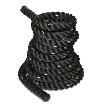 ZENY Exercise Battle Rope 1.5/2 Inch Diameter 30ft/40ft/50ft Length Poly Dacron Workout Exercise Tra...