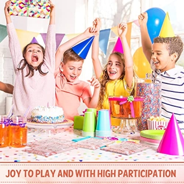 Leinuosen Birthday Party Card Game Set for Girls