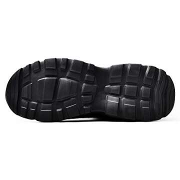 Eowathy Walking Shoes for Men Fashion Sneakers Athletic Sport Running Casual Tennis Shoe Grey