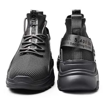 Eowathy Walking Shoes for Men Fashion Sneakers Athletic Sport Running Casual Tennis Shoe Grey