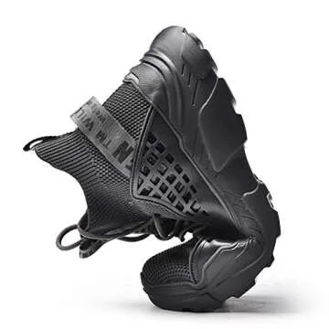 Eowathy Walking Shoes for Men Fashion Sneakers Athletic Sport Running Casual Tennis Shoe Grey