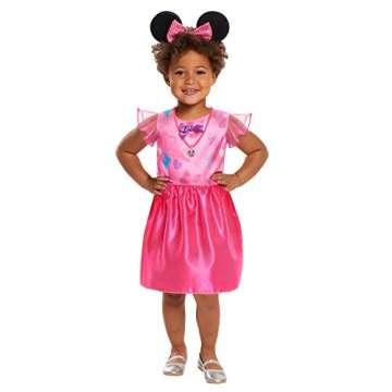 Disney Junior Minnie Mouse Bowdazzling Dress Up Trunk Set, Officially Licensed Kids Toys for Ages 3 Up by Just Play