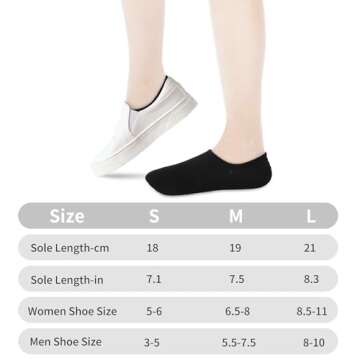 VOROLO No Show Socks for Womens,Low Cut Ankle Socks,Non Slip Flat Boat Invisible Liner Socks,Cotton Soft Cushion Athletic Socks(6 Pairs_Black2+White+Gray2+Beige_M)