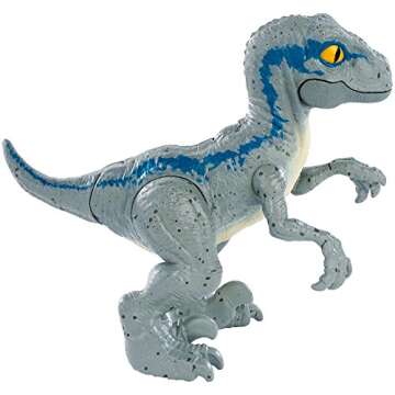 JURASSIC WORLD HATCH 'N PLAY DINOS Velociraptor Blue