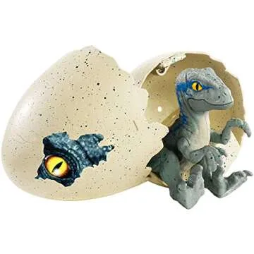 JURASSIC WORLD HATCH 'N PLAY DINOS Velociraptor Blue