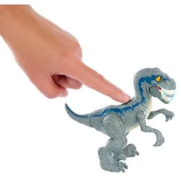 JURASSIC WORLD HATCH 'N PLAY DINOS Velociraptor Blue