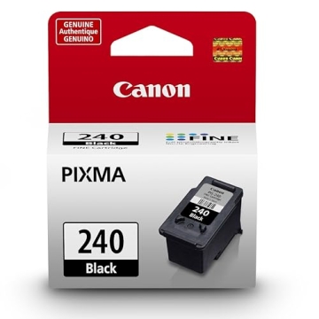 Canon PG-240 Genuine Black Ink Cartridge, Compatible with MG2120/3120/4120, MX512/432/472/372/392/52...