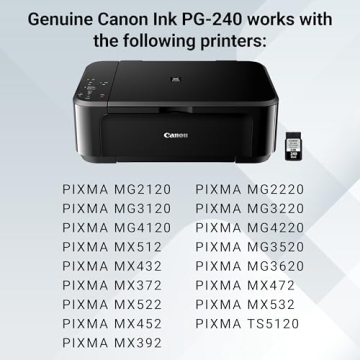 Canon PG-240 Genuine Black Ink Cartridge for Canon Printers