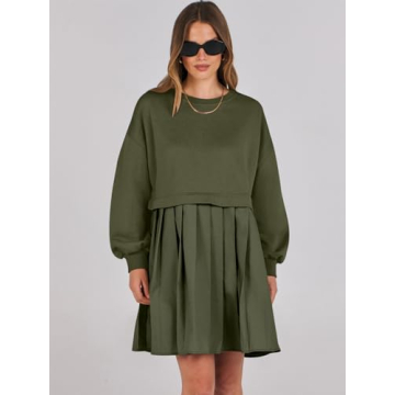 Stylish ANRABESS Oversized Sweatshirt Dress for Women