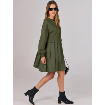 Stylish ANRABESS Oversized Sweatshirt Dress for Women